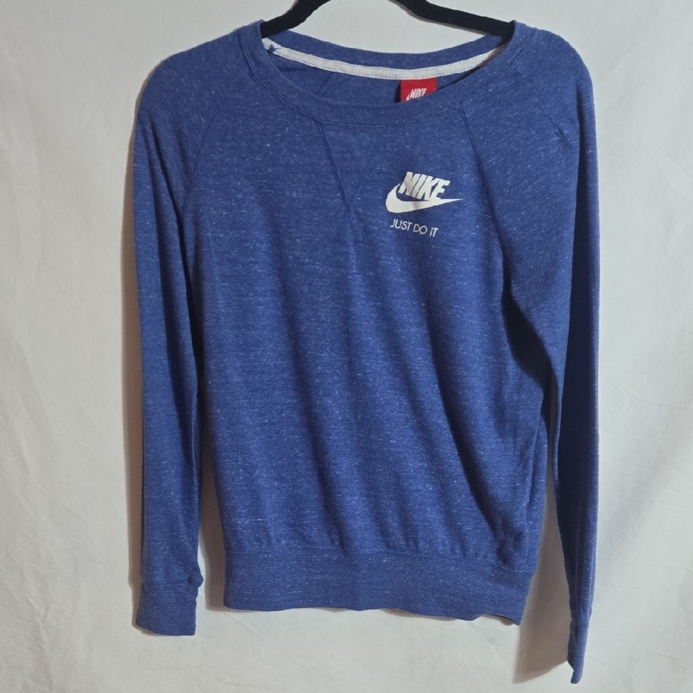 Nike Women's Blue Long Sleeve Tee